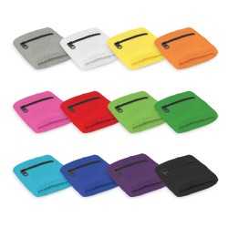 Exercise Sets  - Wrist Sweat Band with Pocket