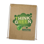 Jute Shopping &amp; Tote Bags - Jute Drawstring Backpack