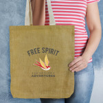 Jute Shopping &amp; Tote Bags - Thera Jute Tote Bag