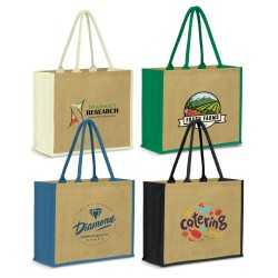 Jute Shopping & Tote Bags  - Modena Jute Tote Bag