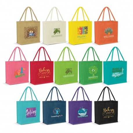 Jute Shopping & Tote Bags  - Monza Jute Tote Bag - Solid colours
