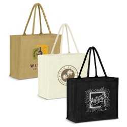 Jute Shopping & Tote Bags  - Modena Jute Tote Bag - Colour Match
