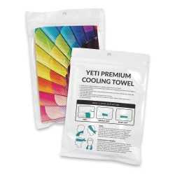 Sports Towels  - Yeti Premium Cooling Towel - Full Colour - Pouch