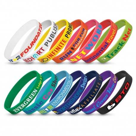 Wristbands  - Silicone Wrist Band - Indent