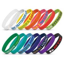 Wristbands  - Silicone Wrist Band - Debossed