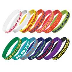Wristbands  - Silicone Wrist Band - Embossed