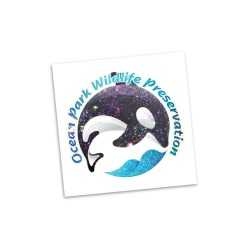 Printed Tattoos  - Temporary Tattoo Glitter - 51mm x 51mm
