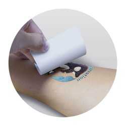 Printed Tattoos  - Temporary Tattoo Glitter - 51mm x 51mm