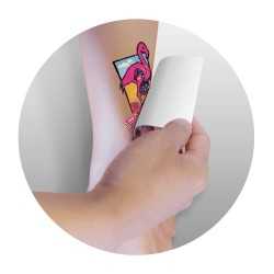 Printed Tattoos  - Temporary Tattoo Glitter - 51mm x 76mm