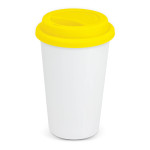Reusable Coffee Cups - Plastic &amp; Ceramic - Aztec Double Wall Coffee Cup - Full Colour