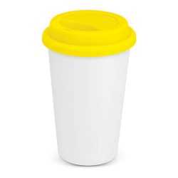 Reusable Coffee Cups - Plastic & Ceramic  - Aztec Double Wall Coffee Cup - Full Colour