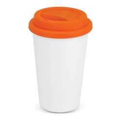 Reusable Coffee Cups - Plastic & Ceramic  - Aztec Double Wall Coffee Cup - Full Colour