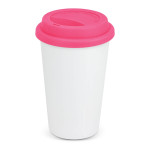 Reusable Coffee Cups - Plastic &amp; Ceramic - Aztec Double Wall Coffee Cup - Full Colour