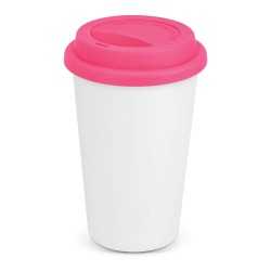 Reusable Coffee Cups - Plastic & Ceramic  - Aztec Double Wall Coffee Cup - Full Colour