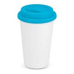 Reusable Coffee Cups - Plastic & Ceramic  - Aztec Double Wall Coffee Cup - Full Colour