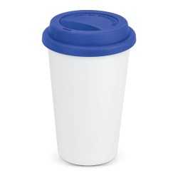 Reusable Coffee Cups - Plastic & Ceramic  - Aztec Double Wall Coffee Cup - Full Colour