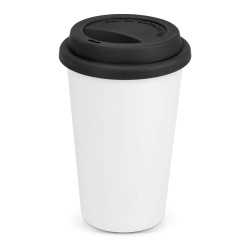 Reusable Coffee Cups - Plastic & Ceramic  - Aztec Double Wall Coffee Cup - Full Colour