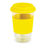 Reusable Coffee Cups - Plastic &amp; Ceramic - Aztec Double Wall Glass Cup