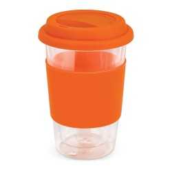 Reusable Coffee Cups - Plastic & Ceramic  - Aztec Double Wall Glass Cup