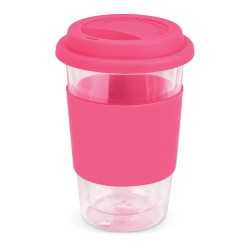 Reusable Coffee Cups - Plastic & Ceramic  - Aztec Double Wall Glass Cup