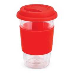 Reusable Coffee Cups - Plastic & Ceramic  - Aztec Double Wall Glass Cup