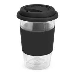 Reusable Coffee Cups - Plastic & Ceramic  - Aztec Double Wall Glass Cup