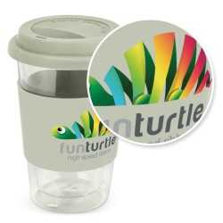 Reusable Coffee Cups - Plastic & Ceramic  - Aztec Double Wall Glass Cup