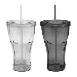 Reusable Coffee Cups - Plastic & Ceramic  - Carnival Tumbler_x000D_