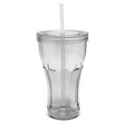 Reusable Coffee Cups - Plastic & Ceramic  - Carnival Tumbler_x000D_