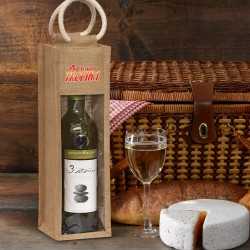 Wine Holders & Carriers  - Serena Jute Wine Carrier