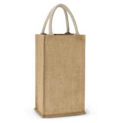 Wine Holders & Carriers  - Donato Jute Double Wine Carrier