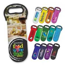 Wine Holders & Carriers  - Neoprene Wine Cooler Bag - Full Colour