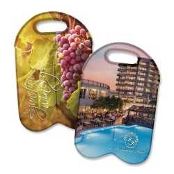 Wine Holders & Carriers  - Neoprene Double Wine Cooler Bag - Full Colour