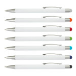 Stylus Pens - Lancer Stylus Pen - White Barrel