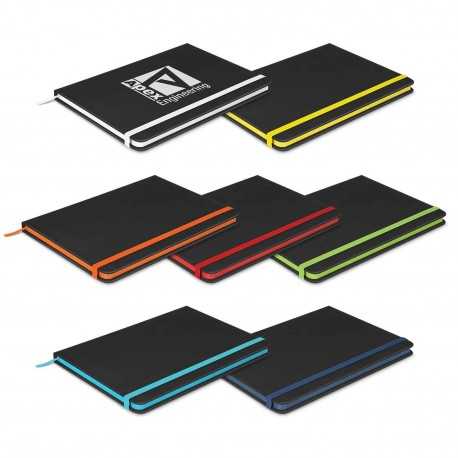Promotional Journals & Noteboooks  - Omega Black Notebook