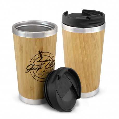Drink Bottles - Metal  - Bamboo Double Wall Cup
