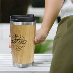Drink Bottles - Metal  - Bamboo Double Wall Cup