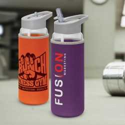 Drink Bottles - Glass  - Elixir Glass Bottle - Neoprene Sleeve