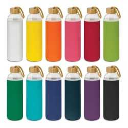 Drink Bottles - Glass  - Eden Glass Bottle - Neoprene Sleeve