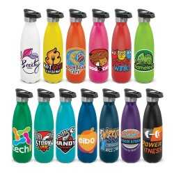 Drink Bottles - Metal  - Mirage Powder Coated Vacuum Bottle - Push Button Lid