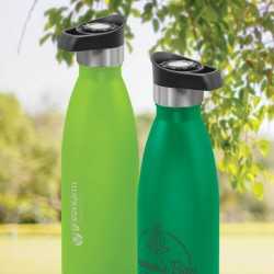 Drink Bottles - Metal  - Mirage Powder Coated Vacuum Bottle - Push Button Lid