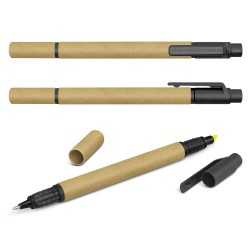 Bamboo & Wood Enviro Pens  - Kraft Pen Highlighter