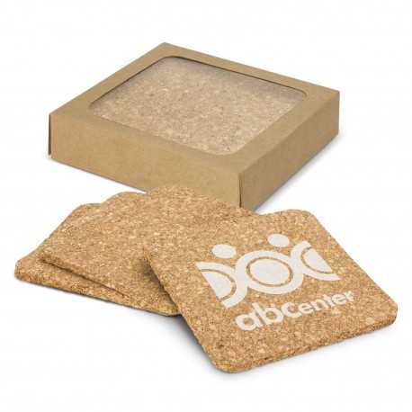 Coasters  - Oakridge Cork Coaster Square Set of 4