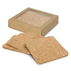 Coasters  - Oakridge Cork Coaster Square Set of 4