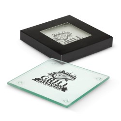 Coasters  - Venice Glass Coaster Set of 2 - Square