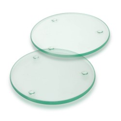Coasters  - Venice Glass Coaster Set of 2 - Round