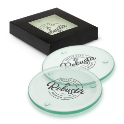 Coasters  - Venice Glass Coaster Set of 4 - Round