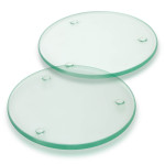Coasters - Venice Glass Coaster Set of 2 Round - Full Colour
