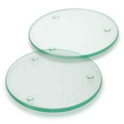 Coasters  - Venice Glass Coaster Set of 2 Round - Full Colour