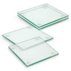 Coasters  - Venice Glass Coaster Set of 4 Square - Full Colour